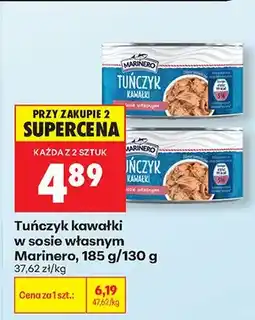 Biedronka Tuńczyk kawałki w sosie własnym Marinero oferta