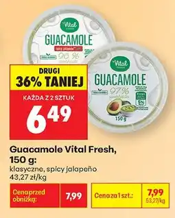 Biedronka Guacamole Vital Fresh klasyczne oferta