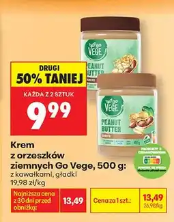 Biedronka Krem z orzeszków ziemnych gładki Go Vege oferta