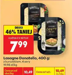 Biedronka Lasagne Donatello z kurczakiem oferta