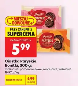 Biedronka Ciastka Paryskie Bonitki malinowe oferta