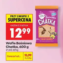 Biedronka Wafle Baśniowa Chatka kakao-wanilia oferta
