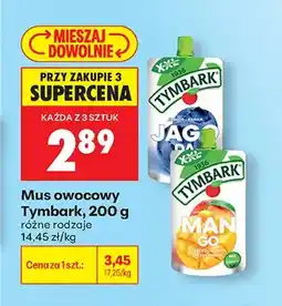 Biedronka Mus owocowy Tymbark jagoda-banan XXL oferta