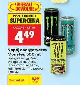 Biedronka Napój energetyczny Monster Energy oferta