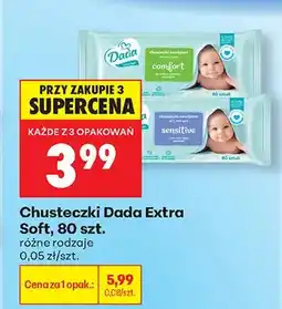 Biedronka Chusteczki nawilżane Dada Extra Soft comfort oferta
