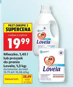 Biedronka Mleczko do prania Lovela Baby do kolorów oferta
