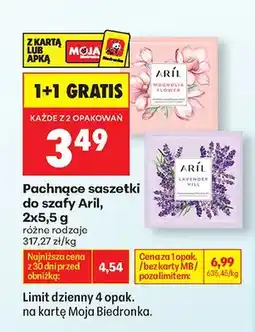 Biedronka Pachnące saszetki do szafy Aril Magnolia Flower oferta