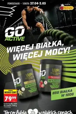 Biedronka Izolat białka WPI smak truskawkowy Go Active oferta