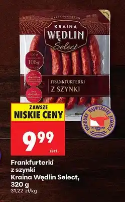 Biedronka Frankfurterki z szynki Kraina Wędlin Select oferta