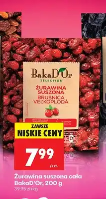 Biedronka Żurawina suszona cała BakaD'Or oferta