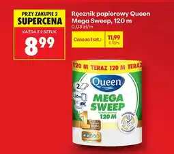Biedronka Ręcznik papierowy Queen Mega Sweep 120m oferta