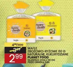 Wafelek Planet Food Wafle zbożowo-ryżowe oferta