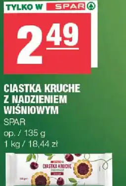 EuroSPAR Ciastka kruche z nadzieniem wiśniowym oferta