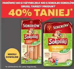 Netto Parówki 140 g i szyneczka 100 g Sokoliki Sokołów oferta