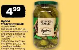 Netto Ogórki Tradycyjny Smak oferta