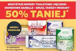 Netto Papiery toaletowe i ręczniki papierowe samelle drugi produkt 50 % taniej oferta