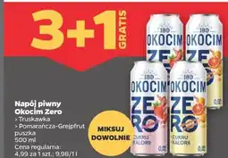 Netto Napój piwny Okocim Zero puszka 500 ml 3 + 1 oferta