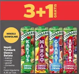 Netto Napój Tymbark Owoce Świata 1l 3 + 1 oferta