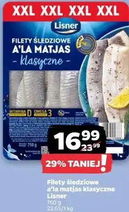 Netto Filety śledziowe a'la matjas klasyczne Lisner oferta