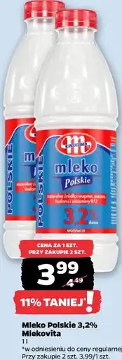 Netto Mleko Polskie 3,2% Mlekovita oferta