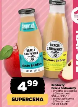 Netto Produkty Bracia Sadownicy smoothie gęste jabłko 500 ml sok tłoczone jabłko 750 ml oferta