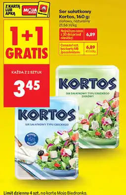 Biedronka Ser sałatkowy Kortos, 160 g: ziołowy, naturalny oferta
