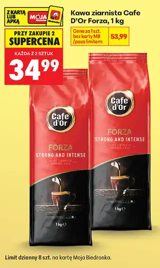Biedronka Kawa ziarnista Cafe D'Or Forza oferta