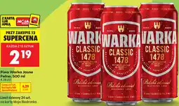 Biedronka Piwo Warka Jasne Pełne oferta