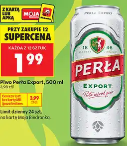 Biedronka Piwo Perła Export oferta