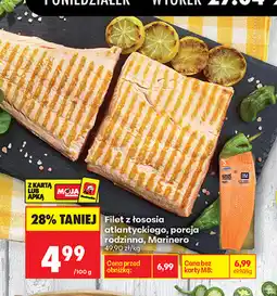 Biedronka Filet z łososia atlantyckiego, porcja rodzinna, Marinero oferta