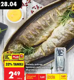 Biedronka Świeży pstrąg tęczowy patroszony, Marinero oferta