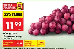 Biedronka Winogrono różowe na wagę oferta