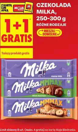 Biedronka CZEKOLADA MILKA oferta