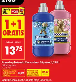 Biedronka Płyn do płukania Coccolino oferta