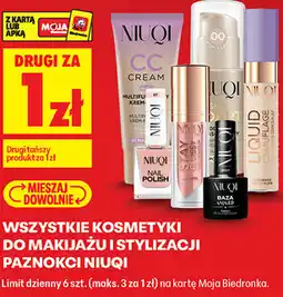 Biedronka WSZYSTKIE KOSMETYKI DO MAKIJAŻU I STYLIZACJI PAZNOKCI NIUQI oferta