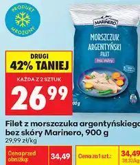 Biedronka Filet z morszczuka argentyńskiego bez skóry Marinero oferta