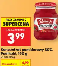 Biedronka Koncentrat pomidorowy 30% Pudliszki oferta