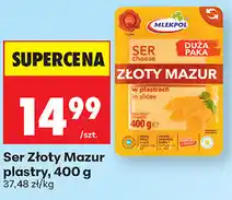 Biedronka Ser Złoty Mazur plastry oferta