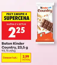 Biedronka Baton Kinder Country oferta