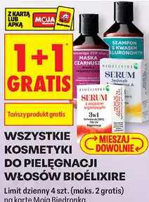 Biedronka WSZYSTKIE KOSMETYKI DO PIELĘGNACJI WŁOSÓW BIOÉLIXIRE oferta