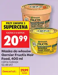 Biedronka Maska do włosów Garnier Fructis Hair Food oferta