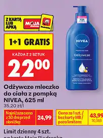 Biedronka Odżywcze mleczko do ciała z pompką NIVEA oferta
