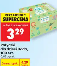 Biedronka Patyczki dla dzieci Dada, 100 szt oferta