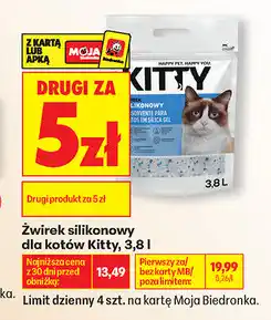 Biedronka Żwirek silikonowy dla kotów Kitty oferta