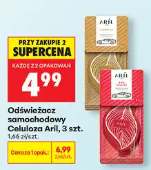 Biedronka Odświeżacz samochodowy Celuloza Aril, 3 szt oferta
