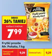 Biedronka Frytki proste Mr. Potato oferta