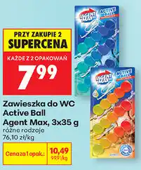Biedronka Zawieszka do WC Active Ball Agent Max oferta