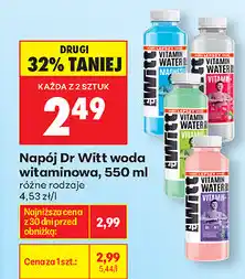 Biedronka Napój Dr Witt woda witaminowa oferta