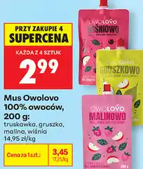 Biedronka Mus Owolovo 100% owoców oferta