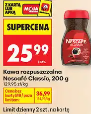 Biedronka Kawa rozpuszczalna Nescafé Classic oferta